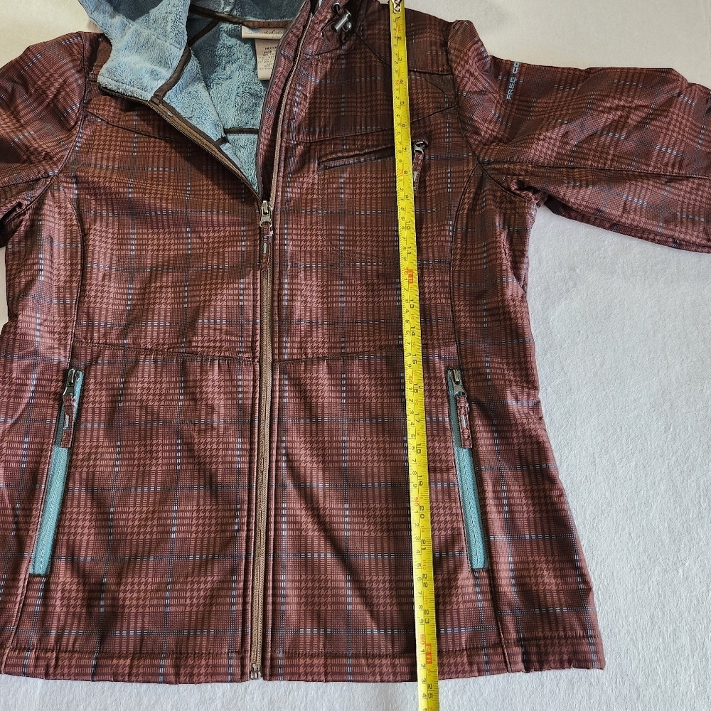 FREE COUNTRY Cozy Faux-Fur Lined Jacket - Light Blue Interior Size Medium - Picture 3 of 10
